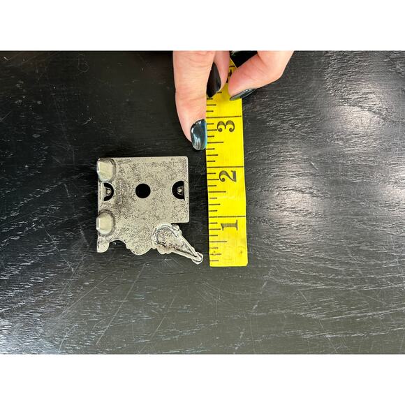 Mini Silver Tone- Clown Photo Display stand- Some wear- 2.5x2 " kidcore - Picture 2 of 6